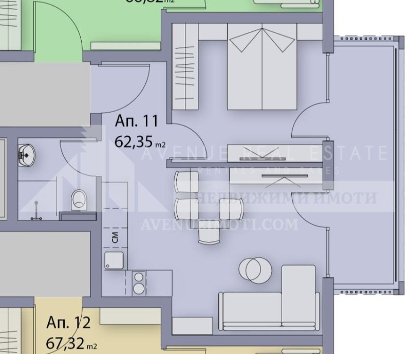 Til salg  1 soveværelse region Burgas , Sozopol , 62 kvm | 69590347 - billede [2]