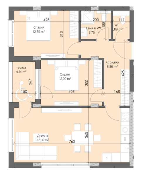 Продава 3-СТАЕН, гр. Пловдив, Кършияка, снимка 1 - Aпартаменти - 46683082