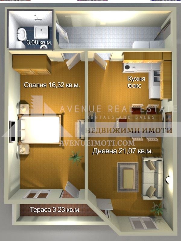 En venta  1 dormitorio Burgas , Izgrev , 74 metros cuadrados | 93839355