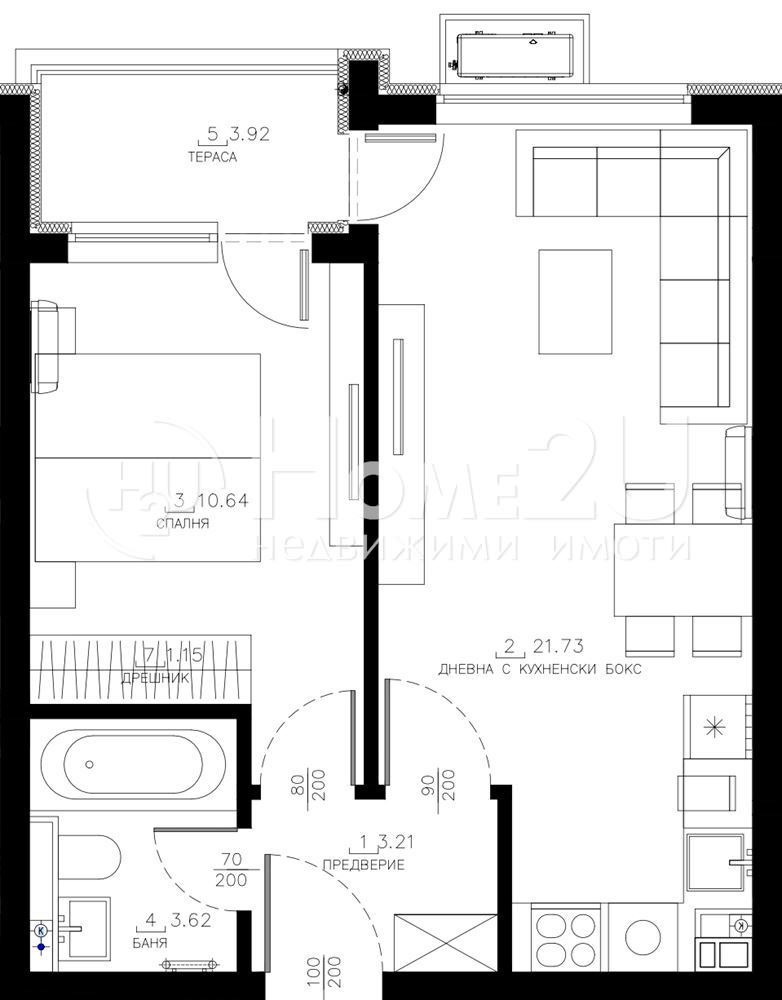 De vânzare  1 dormitor Sofia , Malinova dolina , 61 mp | 72381044 - imagine [4]