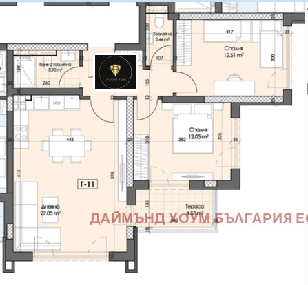 Til salg  2 soveværelser Plovdiv , Gagarin , 97 kvm | 97723428 - billede [2]
