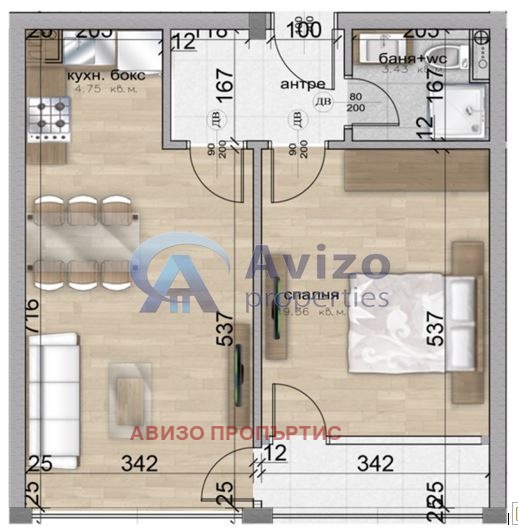 En venta  1 dormitorio Sofia , Strelbishte , 69 metros cuadrados | 63138756 - imagen [5]