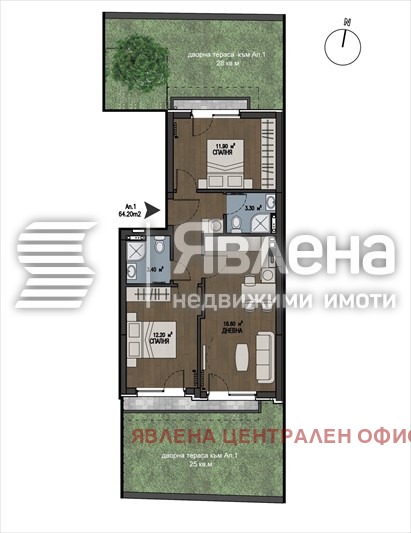 In vendita  2 camere da letto Sofia , Boiana , 75 mq | 69915069 - Immagine [9]