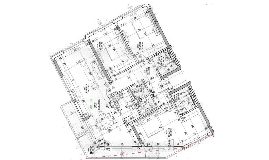 Продава 4-СТАЕН, гр. София, Полигона, снимка 16 - Апартаменти - 55216387