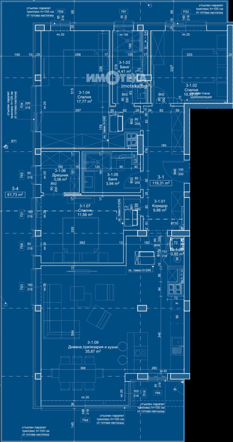 Продава МНОГОСТАЕН, с. Панчарево, област София-град, снимка 4 - Aпартаменти - 48388549