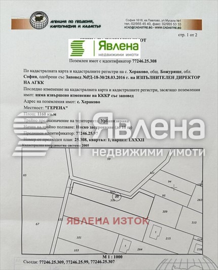 Продаја  Плот регион Софиа , Хераково , 1160 м2 | 65058182 - слика [4]