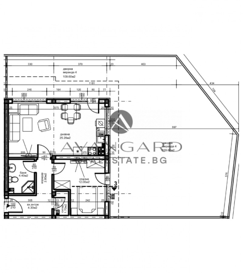 Te koop  1 slaapkamer Plovdiv , Kjutsjuk Parizj , 178 m² | 70877296 - afbeelding [6]