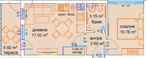 Zu verkaufen  1 Schlafzimmer Warna , m-t Ptschelina , 55 qm | 79471725 - Bild [6]