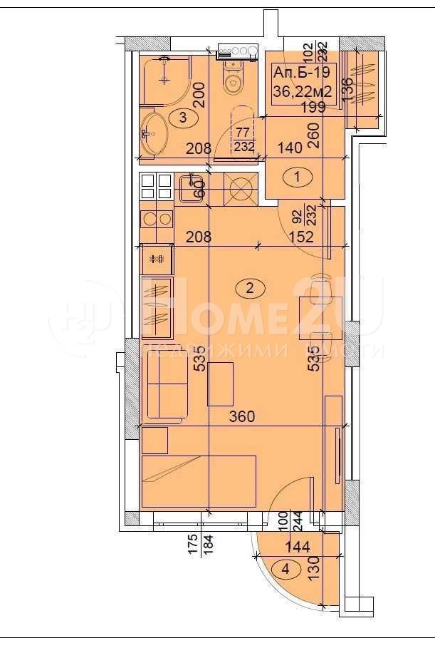 De vânzare  Studio Sofia , Mladost 1 , 42 mp | 73883126 - imagine [9]