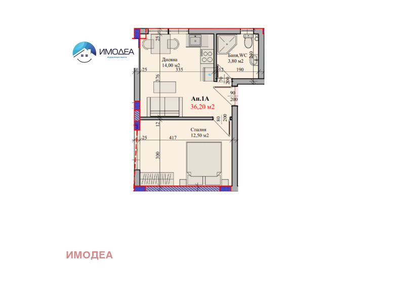 For Sale  1 bedroom Veliko Tarnovo , Tsentar , 46 sq.m | 70428351
