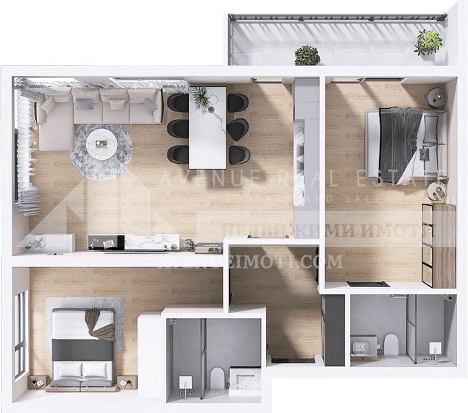 Na prodej  2 ložnice Plovdiv , Christo Smirnenski , 102 m2 | 53721950 - obraz [3]