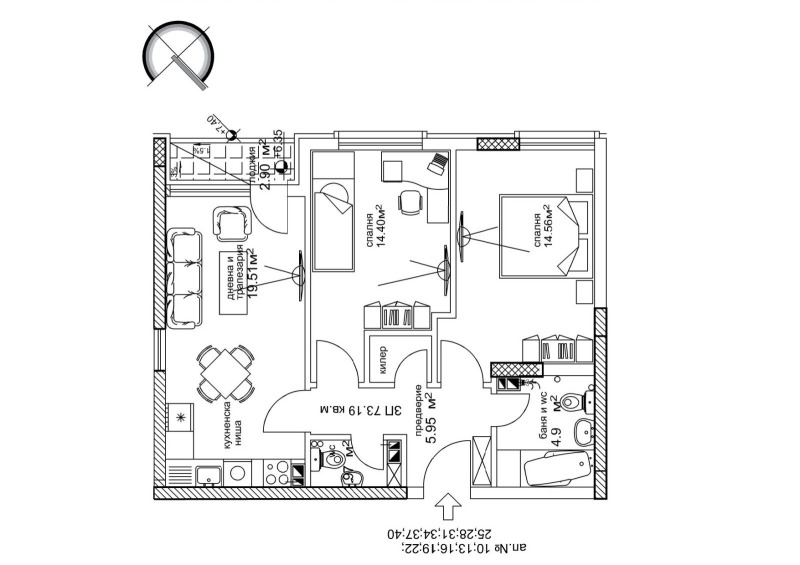 Продава 3-СТАЕН, гр. Пловдив, Съдийски, снимка 8 - Апартаменти - 52456337
