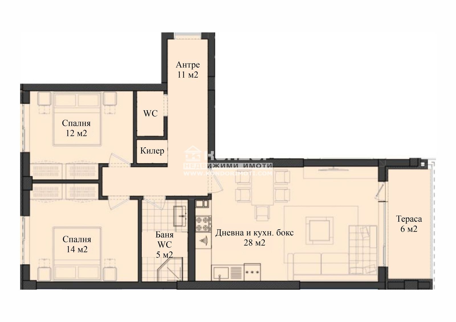 Продава 3-СТАЕН, гр. Пловдив, Кършияка, снимка 4 - Апартаменти - 49954020