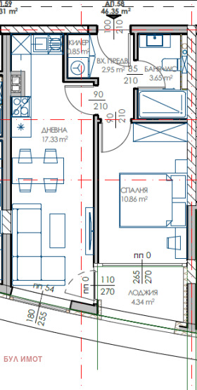 1 Schlafzimmer Troschewo, Warna 6