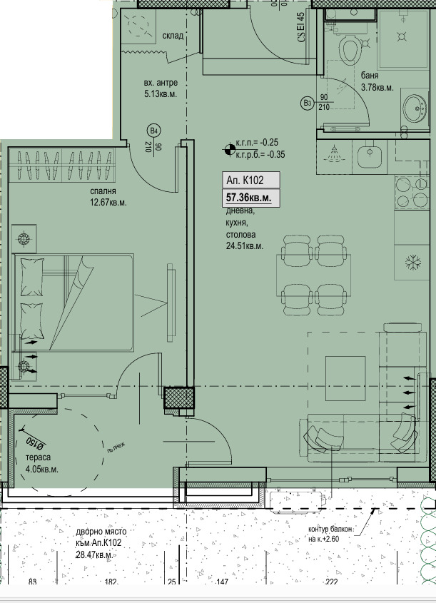 Продава 2-СТАЕН, гр. Пловдив, Христо Смирненски, снимка 4 - Апартаменти - 52611028