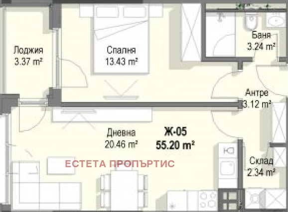 Eladó  1 hálószoba Sofia , Krastova vada , 65 négyzetméter | 60842517 - kép [2]