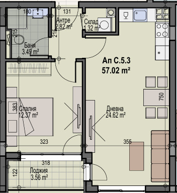 Te koop  1 slaapkamer Sofia , Manastirski livadi , 67 m² | 92823937 - afbeelding [2]