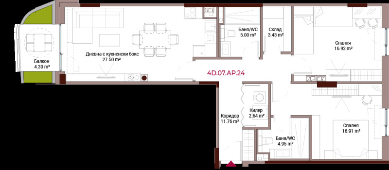 Te koop  2 slaapkamers Sofia , Lozenets , 145 m² | 26269971