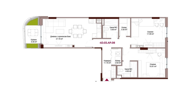 Продава  3-стаен, град София, Лозенец •  309 683 EUR • ID 64381293 — holmes.bg - [1] 