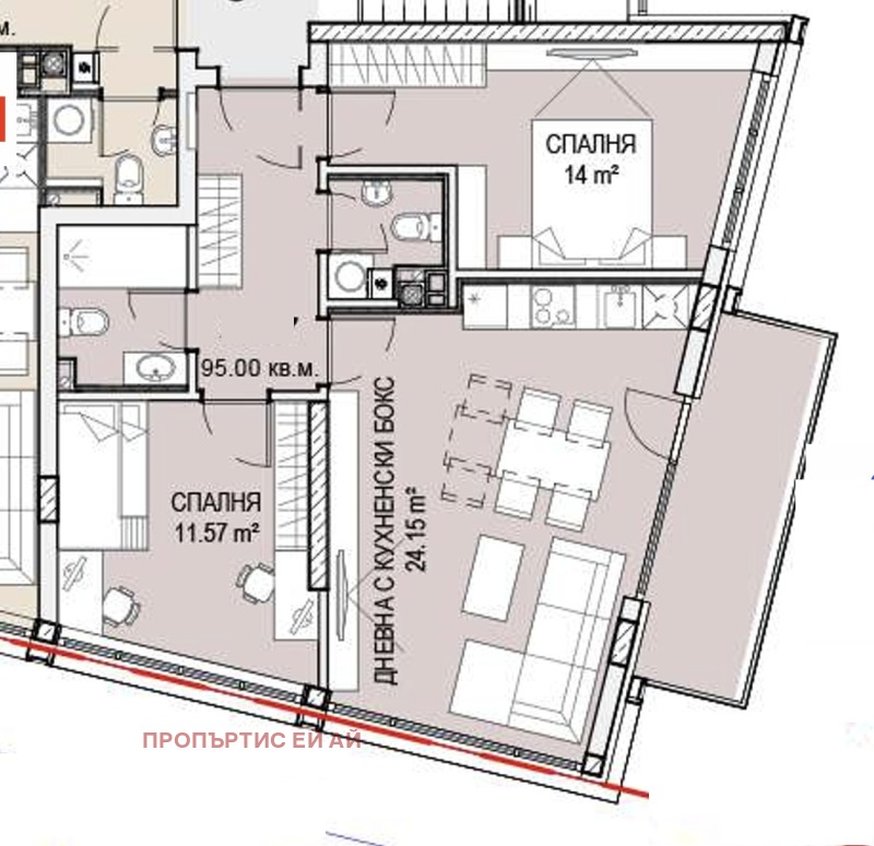 Продава 3-СТАЕН, гр. София, Кръстова вада, снимка 13 - Апартаменти - 53566966