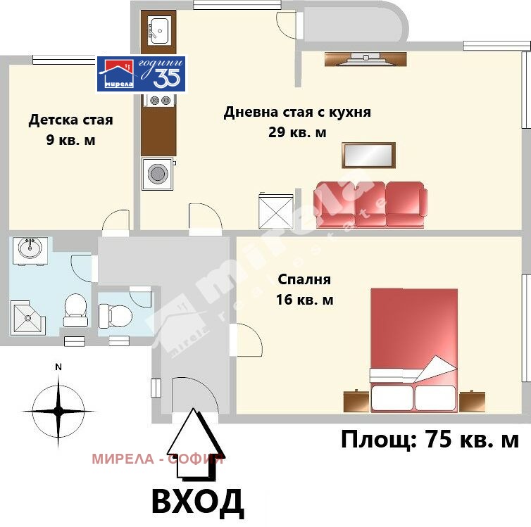 Продава 3-СТАЕН, гр. София, Център, снимка 5 - Апартаменти - 54212470