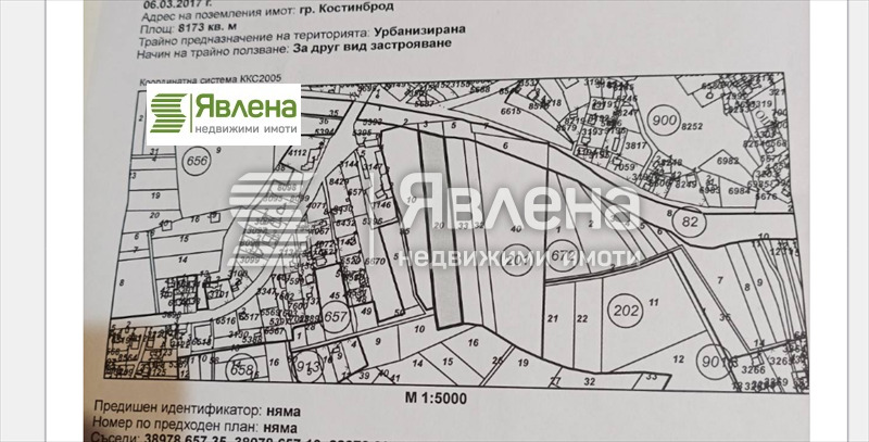 Προς πώληση  Οικόπεδο περιοχή Σόφια , Κοστηνβροδ , 8173 τ.μ | 42784544 - εικόνα [8]