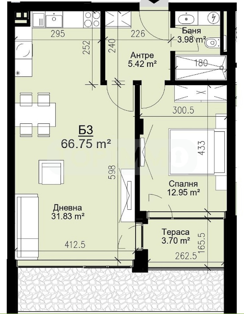 À venda  1 quarto Varna , Briz , 79 m² | 62958992 - imagem [5]