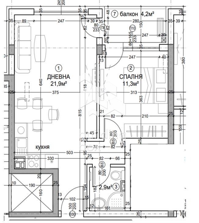 Продава 2-СТАЕН, гр. София, Дружба 2, снимка 8 - Апартаменти - 54643673