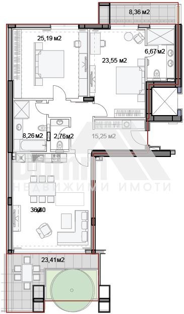 Продава  3-стаен град Варна , к.к. Слънчев ден , 211 кв.м | 13843577 - изображение [12]