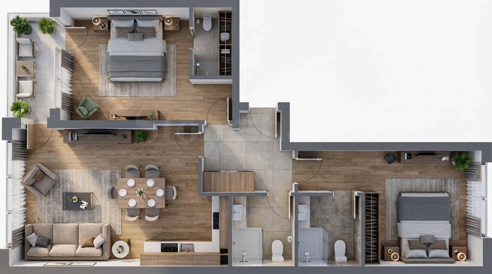 Продава 3-СТАЕН, гр. Пловдив, Тракия, снимка 3 - Апартаменти - 53456798