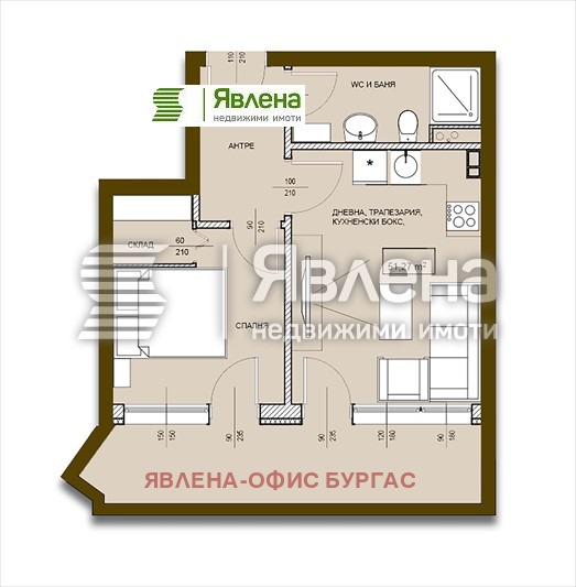 Продава 2-СТАЕН, гр. Поморие, област Бургас, снимка 4 - Aпартаменти - 46869421