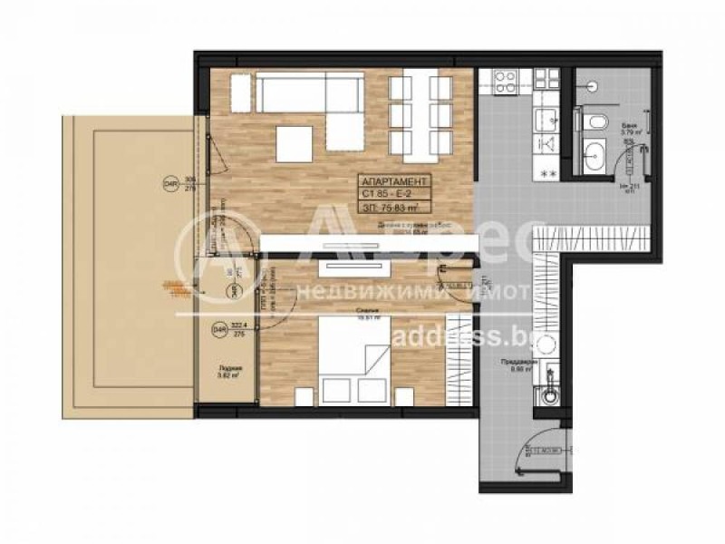 Te koop  1 slaapkamer Sofia , Bojana , 95 m² | 20199414 - afbeelding [4]