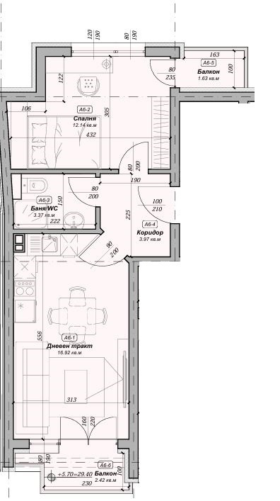Продава 2-СТАЕН, гр. Варна, Погреби, снимка 4 - Апартаменти - 53681843