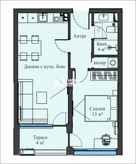 1 bedroom Hristo Smirnenski, Plovdiv 12