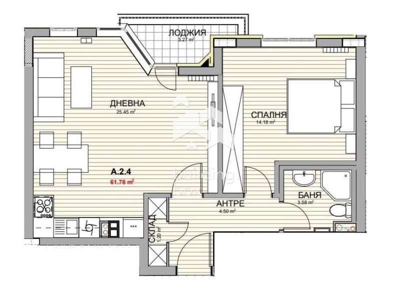 En venta  1 dormitorio Sofia , Krasno selo , 74 metros cuadrados | 19841726 - imagen [2]