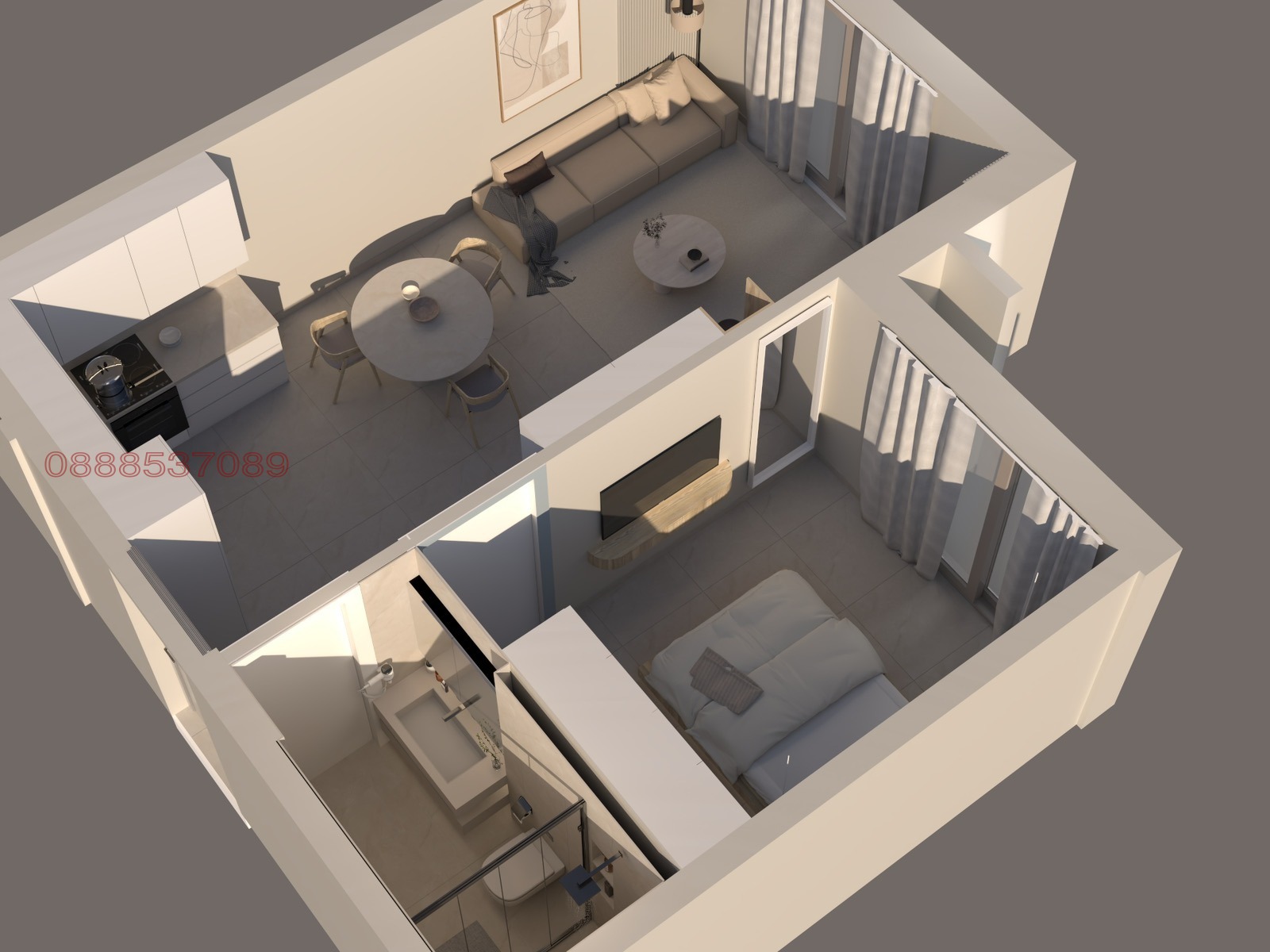 Продава 2-СТАЕН, Извън страната, област Извън страната, снимка 5 - Апартаменти - 55374862