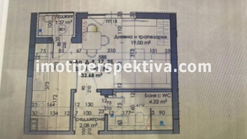 Na sprzedaż  Studio Plowdiw , Kjuczuk Pariż , 45 mkw | 61104814 - obraz [5]
