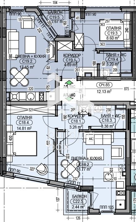 Продава  2-стаен град София , Дианабад , 59 кв.м | 68931876 - изображение [5]