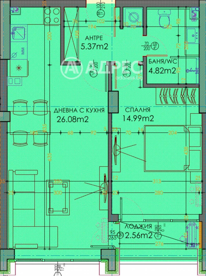 Till salu  1 sovrum Plovdiv , Trakija , 78 kvm | 76375463 - bild [2]