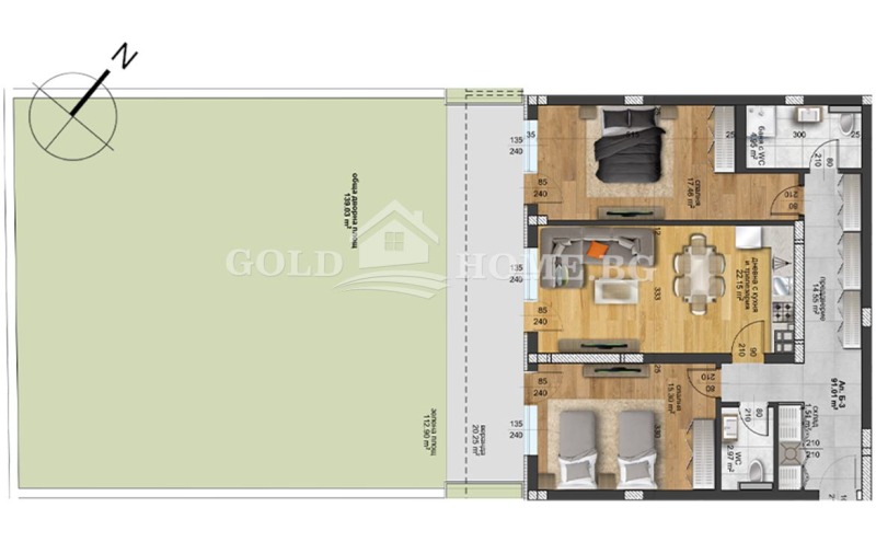 Продава 3-СТАЕН, гр. Пловдив, Христо Смирненски, снимка 6 - Апартаменти - 52710135