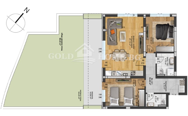 Продава 3-СТАЕН, гр. Пловдив, Христо Смирненски, снимка 4 - Апартаменти - 52710135