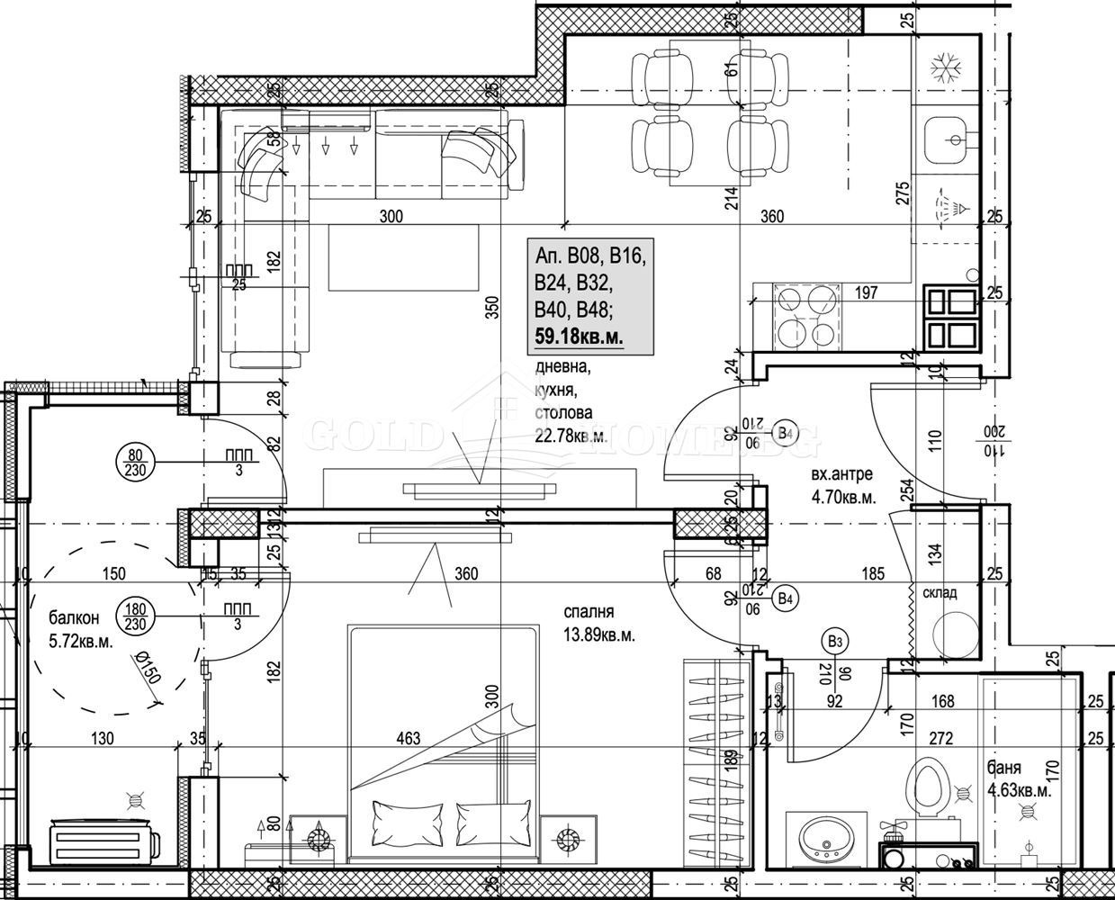 Продава 2-СТАЕН, гр. Пловдив, Южен, снимка 2 - Апартаменти - 54178065
