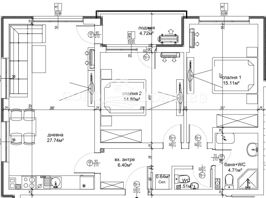 Продава 3-СТАЕН, гр. Пловдив, Остромила, снимка 2 - Апартаменти - 54274161
