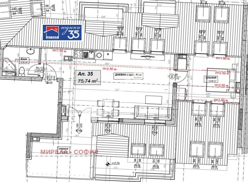 Продава 2-СТАЕН в град София, Стрелбище - 98 кв.м / 252 467 € » 493 782.53 лв., МИРЕЛА - СОФИЯ