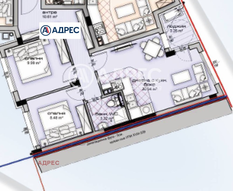 Na prodej  2 ložnice Varna , Vladislav Varnenčik 1 , 84 m2 | 29520463 - obraz [5]