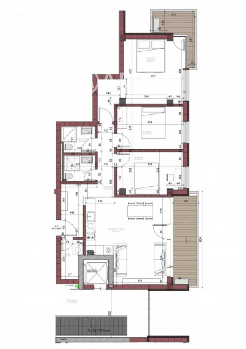Te koop  3+ slaapkamer Sofia , Gorubljane , 134 m² | 13041381 - afbeelding [6]