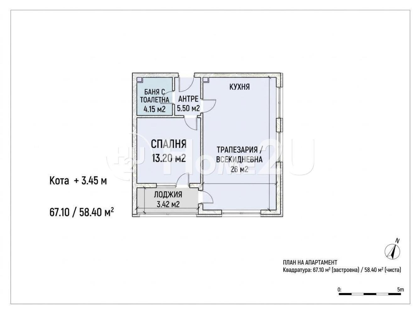Продава 2-СТАЕН, гр. София, Обеля 2, снимка 9 - Апартаменти - 56164937