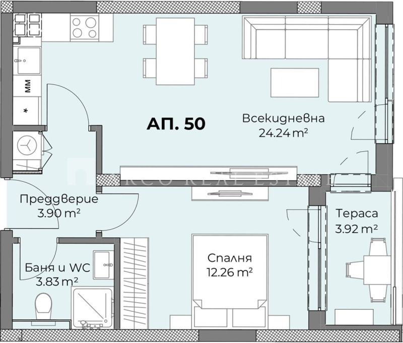 Продава 2-СТАЕН, гр. Пловдив, Христо Смирненски, снимка 2 - Aпартаменти - 48277650