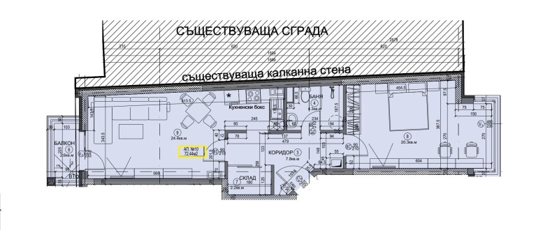 Продава 2-СТАЕН, гр. София, Бъкстон, снимка 3 - Aпартаменти - 49432284