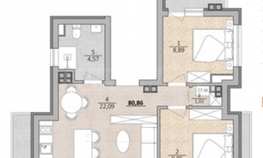 Продава 2-СТАЕН, гр. Варна, м-т Акчелар, снимка 2 - Апартаменти - 53871184